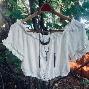 🌼 Flower Child Boho Crop Top 🌼